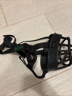 Baskerville Black Dog Muzzle with Adjustable Straps